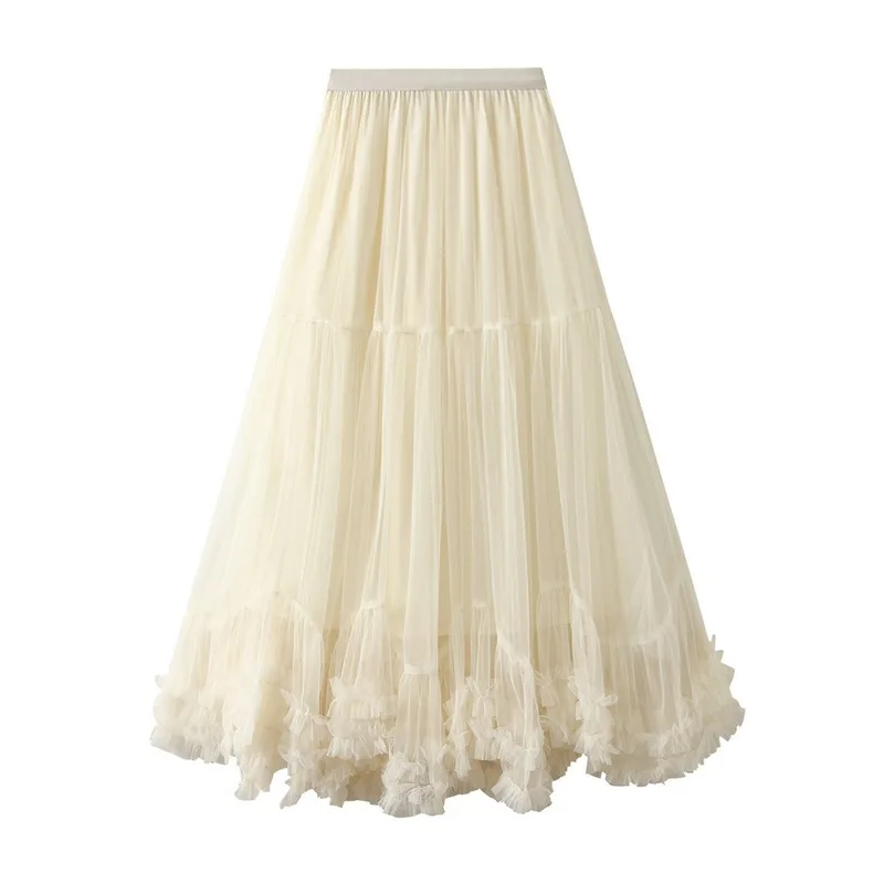Treutoyeu Long Black Big Swing Puffy Tulle Pleated Skirts for Women High Waist Patchwork Ruffle A Line Fairy Skirt Korean Style
Treutoyeu Long Black Big Swing Puffy Tulle Pleated Skirts for Women High Waist Patchwork Ruffle A Line Fairy Skirt Korean Style