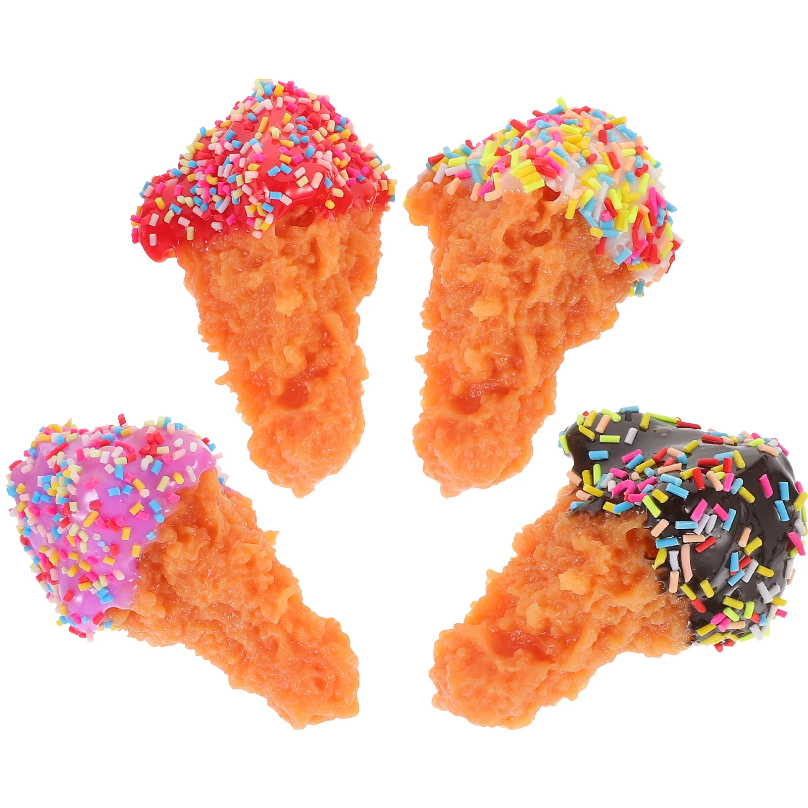 4 Pcs Chicken Leg Photo Prop Model Simulated Toy Fake Drumstick Food Wear-resistant Artificial
4 Pcs Chicken Leg Photo Prop Model Simulated Toy Fake Drumstick Food Wear-resistant Artificial