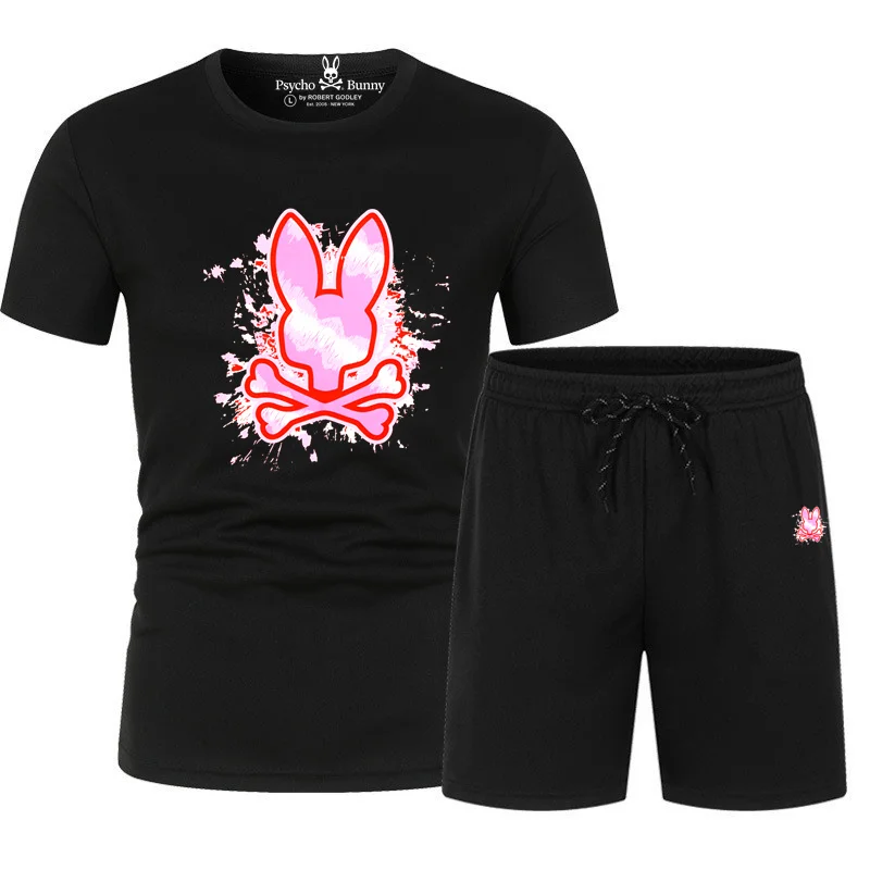 Summer Psycho Bunny T Shirt Set Men's Casual Outdoor 2-Piece Suit Breathable Beach Short Sleeve Suits
Summer Psycho Bunny T Shirt Set Men's Casual Outdoor 2-Piece Suit Breathable Beach Short Sleeve Suits