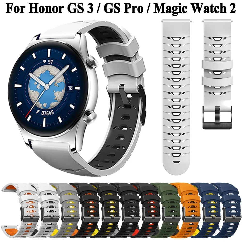 Ремешок силиконовый для HONOR Watch GS 3/GS Pro/Magic Watch 2 46 мм, сменный Браслет для Honor ES, аксессуары для наручных часов, 20/22 мм
Ремешок силиконовый для HONOR Watch GS 3/GS Pro/Magic Watch 2 46 мм, сменный Браслет для Honor ES, аксессуары для наручных часов, 20/22 мм