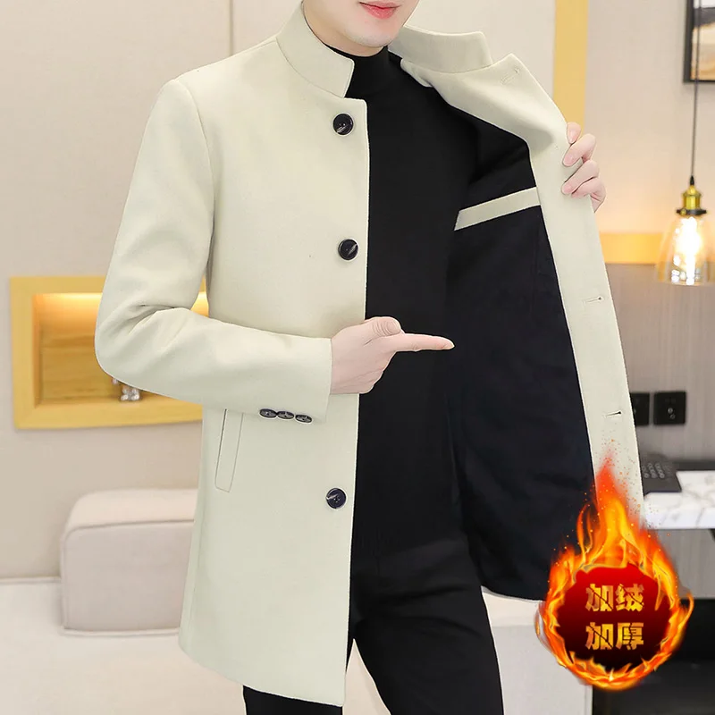 2022 Winter Long Wool Blends Jackets Men Thicken Keep Warm Woolen Jacket Casual Business Trench Coat Windbreaker Men Clothing
2022 Winter Long Wool Blends Jackets Men Thicken Keep Warm Woolen Jacket Casual Business Trench Coat Windbreaker Men Clothing