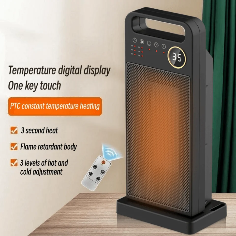 

2000W Electric Heater Smart Thermostat Vertical Heater Household Radiator Remote Warmer Machine Winter Heating Warmer for Office