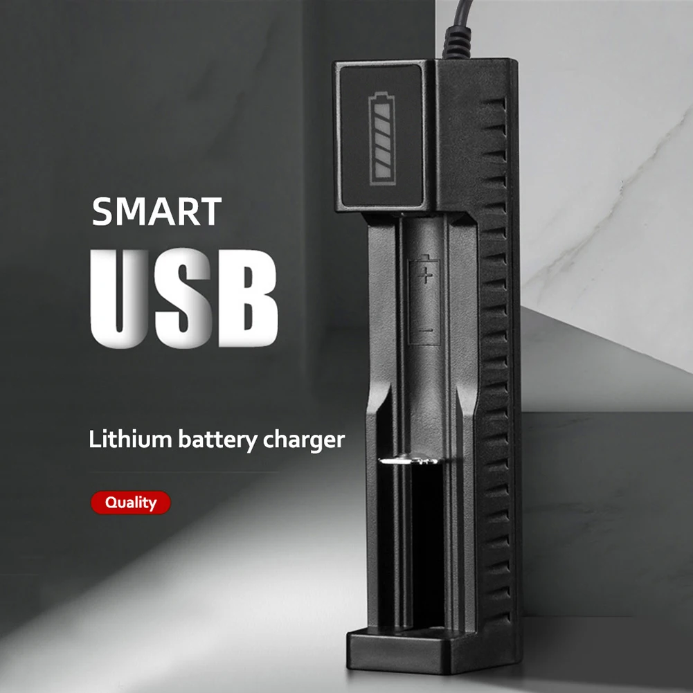 Universal USB Smart Lithium Battery Single Slot Charger Rechargeable Batteries Li-ion 18650 26650 14500 Battery Charger
Universal USB Smart Lithium Battery Single Slot Charger Rechargeable Batteries Li-ion 18650 26650 14500 Battery Charger