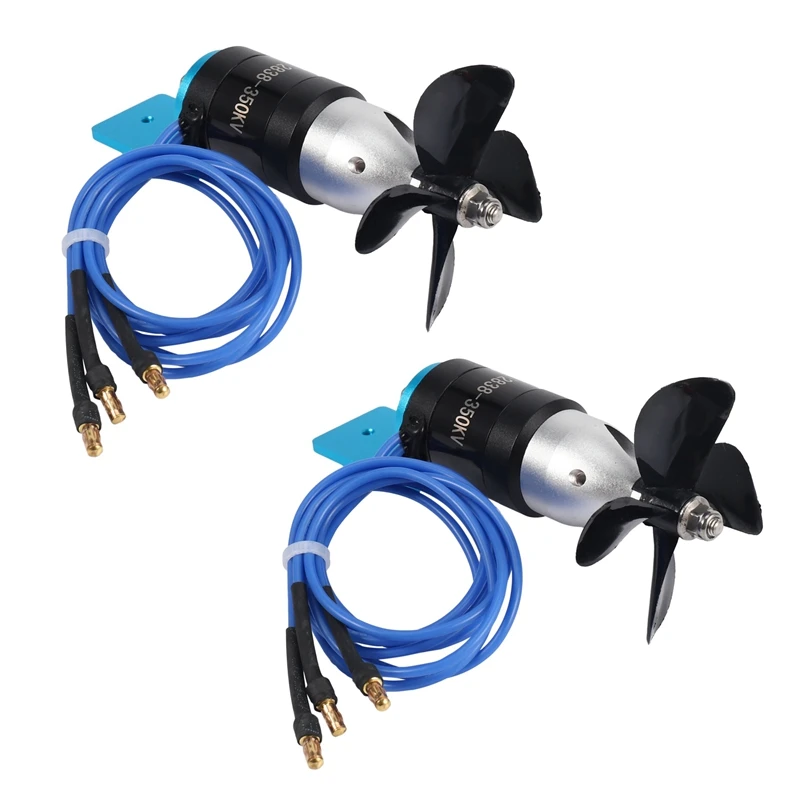2X IPX8 Waterproof Underwater Thruster 2838 350KV 2.4KG Thrust Brushless Motor With 55Mm 60Mm Propeller
2X IPX8 Waterproof Underwater Thruster 2838 350KV 2.4KG Thrust Brushless Motor With 55Mm 60Mm Propeller