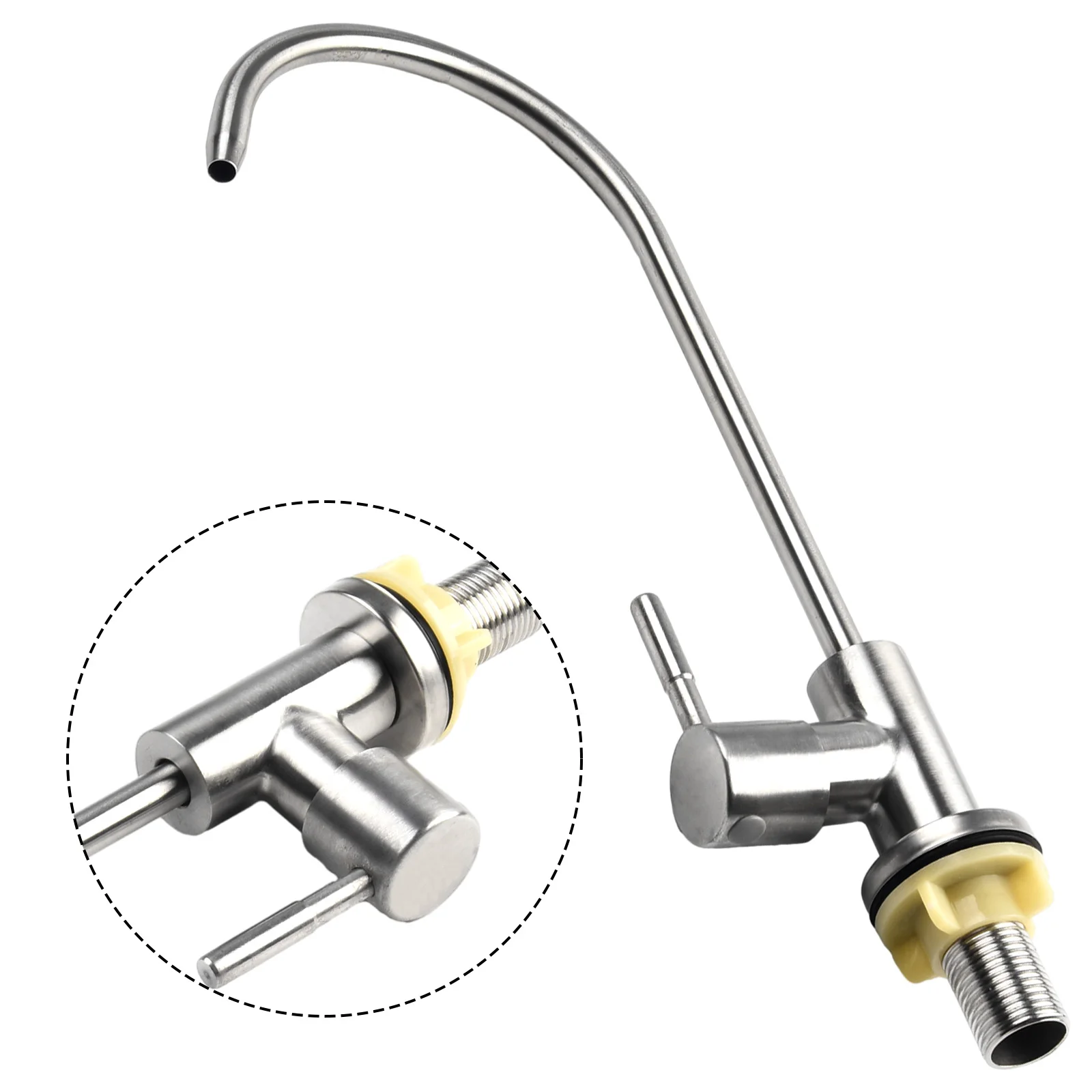 G1/2 Faucet Tap Stainless Steel Kitchen Faucets For Reverse Osmosis Drinking Water Filter 360° Rotation Elbow Sink Tap
G1/2 Faucet Tap Stainless Steel Kitchen Faucets For Reverse Osmosis Drinking Water Filter 360° Rotation Elbow Sink Tap