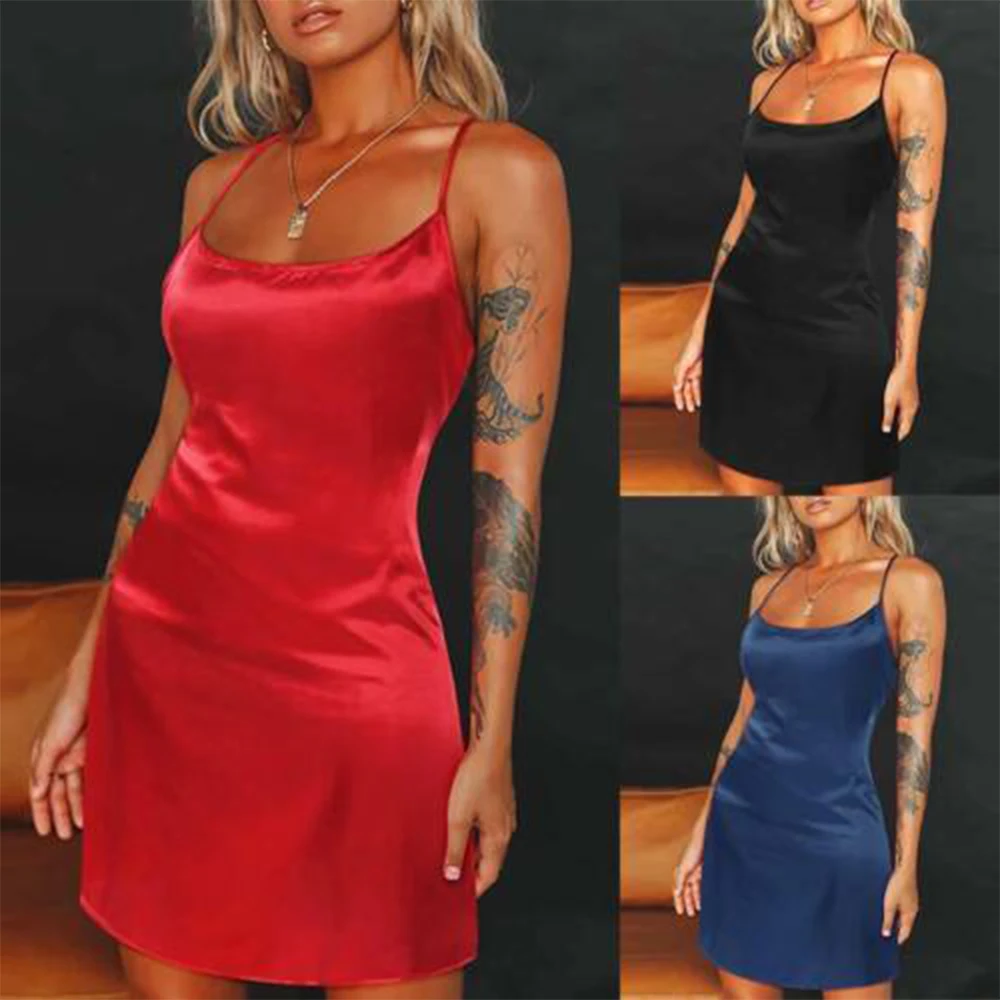 

Sexy Lingeries Womens Satin Silk Sleeveless Sleepwear Nightdress Ladies Teddy Leotrd Babydoll Pajamas Bathrobes Clubwear