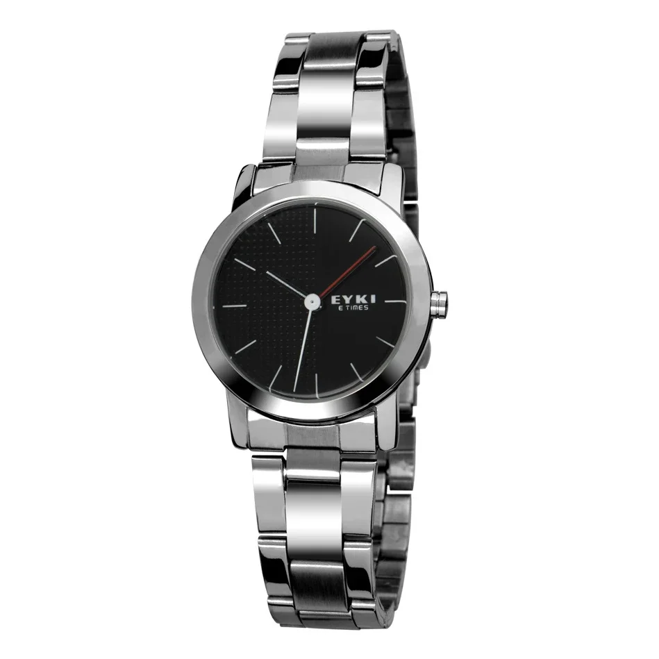 NO.2 EYKI Brand Women Stainless Steel Watches Simple Black Dial Female Ladies Dress Quartz Wrist Watch Clock Relogio Reloj
NO.2 EYKI Brand Women Stainless Steel Watches Simple Black Dial Female Ladies Dress Quartz Wrist Watch Clock Relogio Reloj