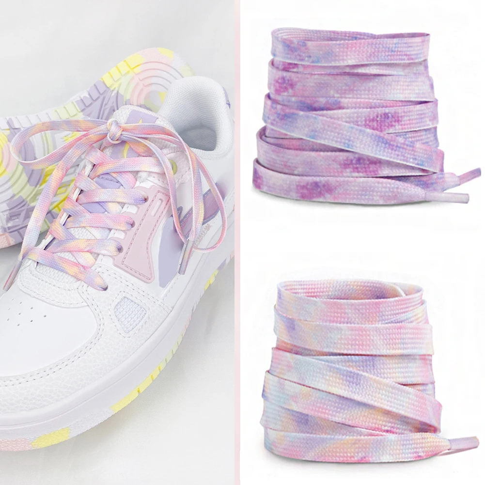 Fashion Colorful Laces Rainbow Shoe Laces Tie-dyed Flat Shoelace Casual Chromatic Colour Sneaker Shoelaces 80/100/120/140/160CM
Fashion Colorful Laces Rainbow Shoe Laces Tie-dyed Flat Shoelace Casual Chromatic Colour Sneaker Shoelaces 80/100/120/140/160CM