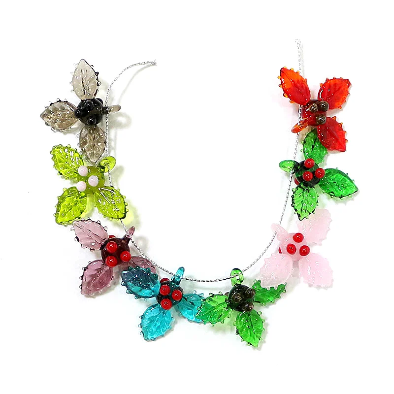Cute Christmas Charm Miniature Glass Holly Leaf Pendant for Diy Women Jewelry Necklace Bracelet Making Accessories or Xmas Decor
Cute Christmas Charm Miniature Glass Holly Leaf Pendant for Diy Women Jewelry Necklace Bracelet Making Accessories or Xmas Decor
