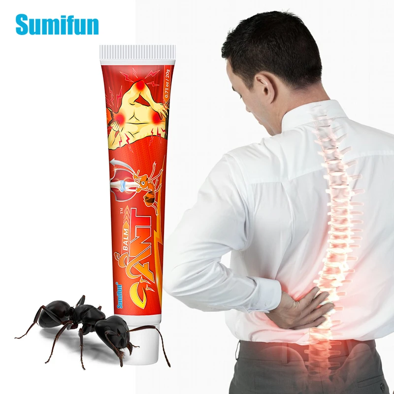 

Обезболивающая мазь Sumifun 20 г, бальзам для муравьев, крем для снятия симптомов артрита, спины, колена, крем для облегчения боли в пояснице, ортопедический пластырь в китайском стиле