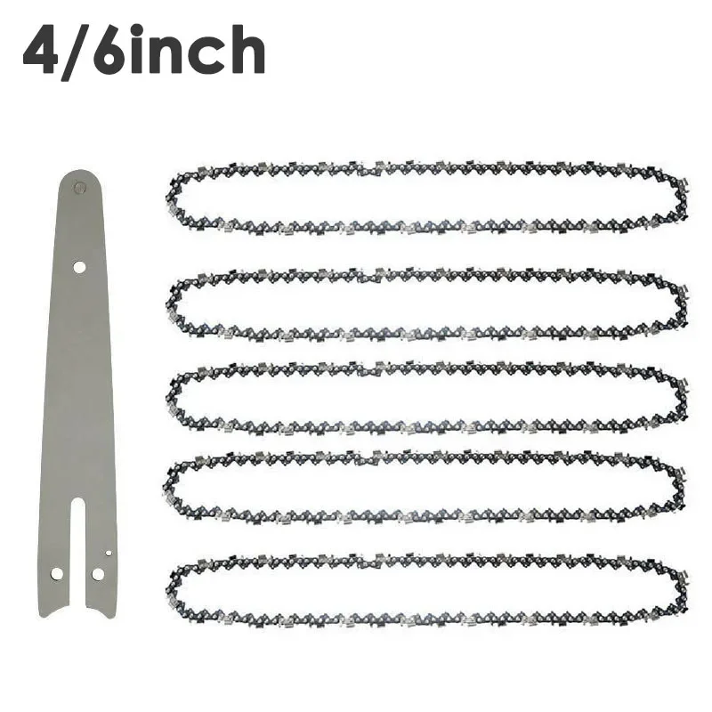 4 Inch/6 Inch Chain Guide Mini Electric Chainsaw Chains Steel Electric Saws Guide Garden Power Tools Accessories Replacement
4 Inch/6 Inch Chain Guide Mini Electric Chainsaw Chains Steel Electric Saws Guide Garden Power Tools Accessories Replacement