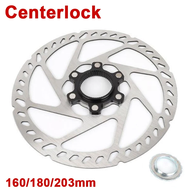 

Bicycle Centerlock Rotor 160/180/203mm MTB Brake Discs High-Strength Stainless Steel Mountain Road Bike Hydraulic Brake Rotors