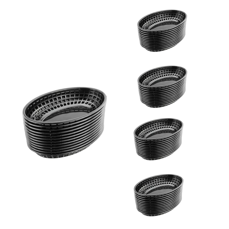 Пластиковые корзины для фаст-фуда, 60 шт., овальные сервировочные тарелки, тарелки для завтрака, торта, картошки фри, поднос для хлеба, ресторана
Пластиковые корзины для фаст-фуда, 60 шт., овальные сервировочные тарелки, тарелки для завтрака, торта, картошки фри, поднос для хлеба, ресторана