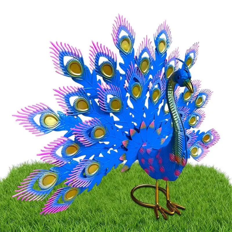 Metal Peacocks Yard Art Peacocks Lawn Sculpture Unfolded Feathered Tail Purple And Blue Finish Peacocks For Yard Balcony Window
Metal Peacocks Yard Art Peacocks Lawn Sculpture Unfolded Feathered Tail Purple And Blue Finish Peacocks For Yard Balcony Window