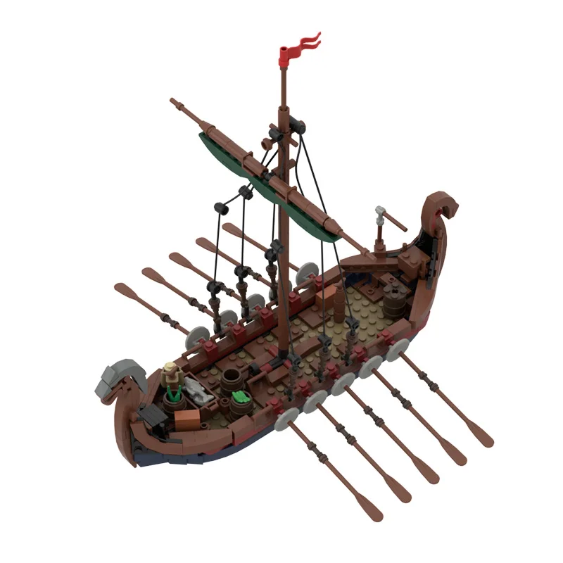 MOC Medieval Military Wars Pirate Dragon Ship Viking Longship And Viking Farm Building Blocks Set Boat Sailboat Toy For Children
MOC Medieval Military Wars Pirate Dragon Ship Viking Longship And Viking Farm Building Blocks Set Boat Sailboat Toy For Children