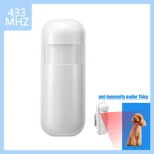 433Mhz Wireless PIR Infrared Motion Sensor Alarm Detector With Flash Led Light for Smart Home Security Alarm System pet-immunity
433Mhz Wireless PIR Infrared Motion Sensor Alarm Detector With Flash Led Light for Smart Home Security Alarm System pet-immunity