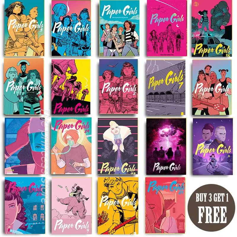 Paper Girls Vintage Home Decor Art Decor Painting Living Posters Vintage Painting Wall Stickers Cafe Bar
Paper Girls Vintage Home Decor Art Decor Painting Living Posters Vintage Painting Wall Stickers Cafe Bar