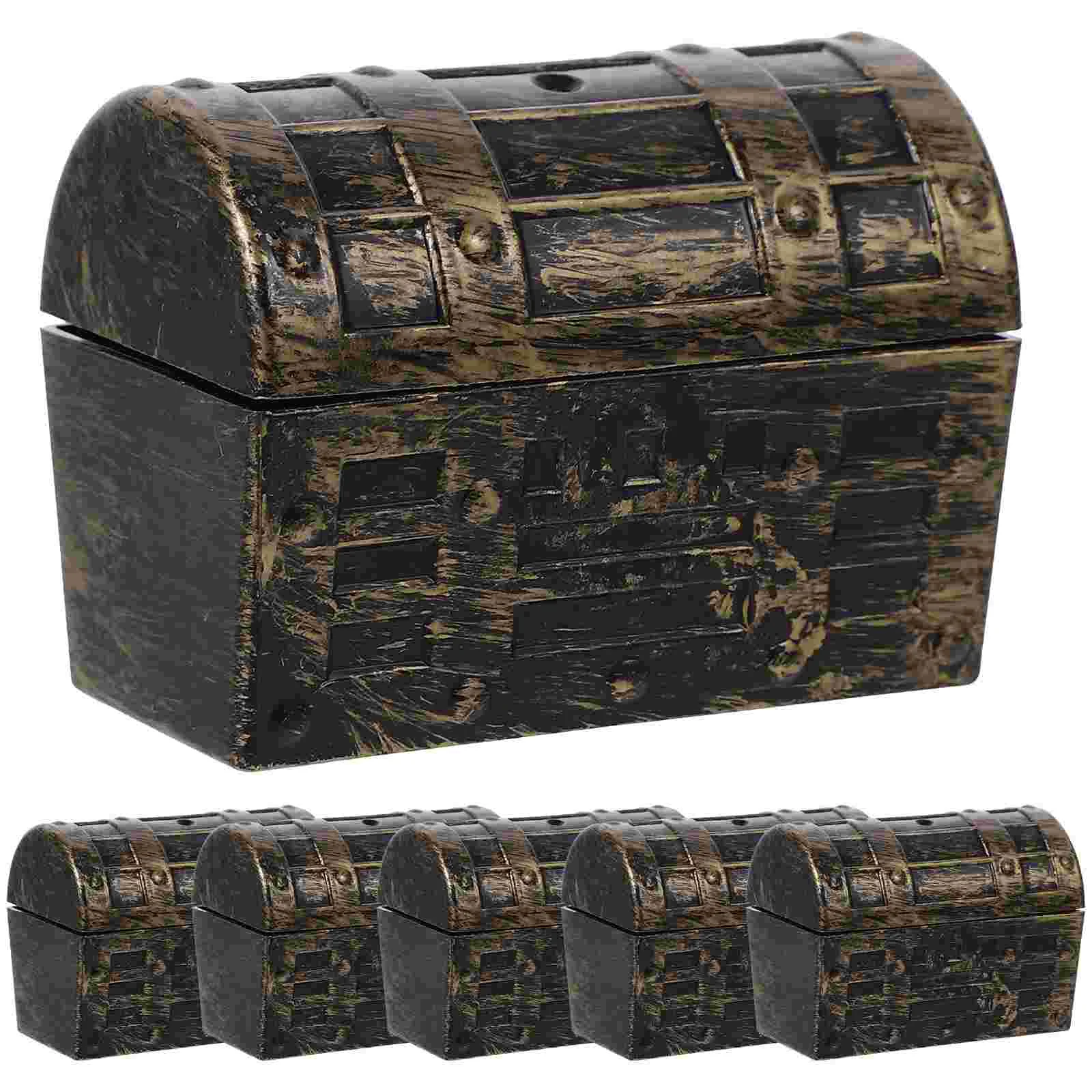 6pcs Multi-functional Storage Treasure Chests Mini Pirate Treasure Chests Vintage Storage Boxes
6pcs Multi-functional Storage Treasure Chests Mini Pirate Treasure Chests Vintage Storage Boxes