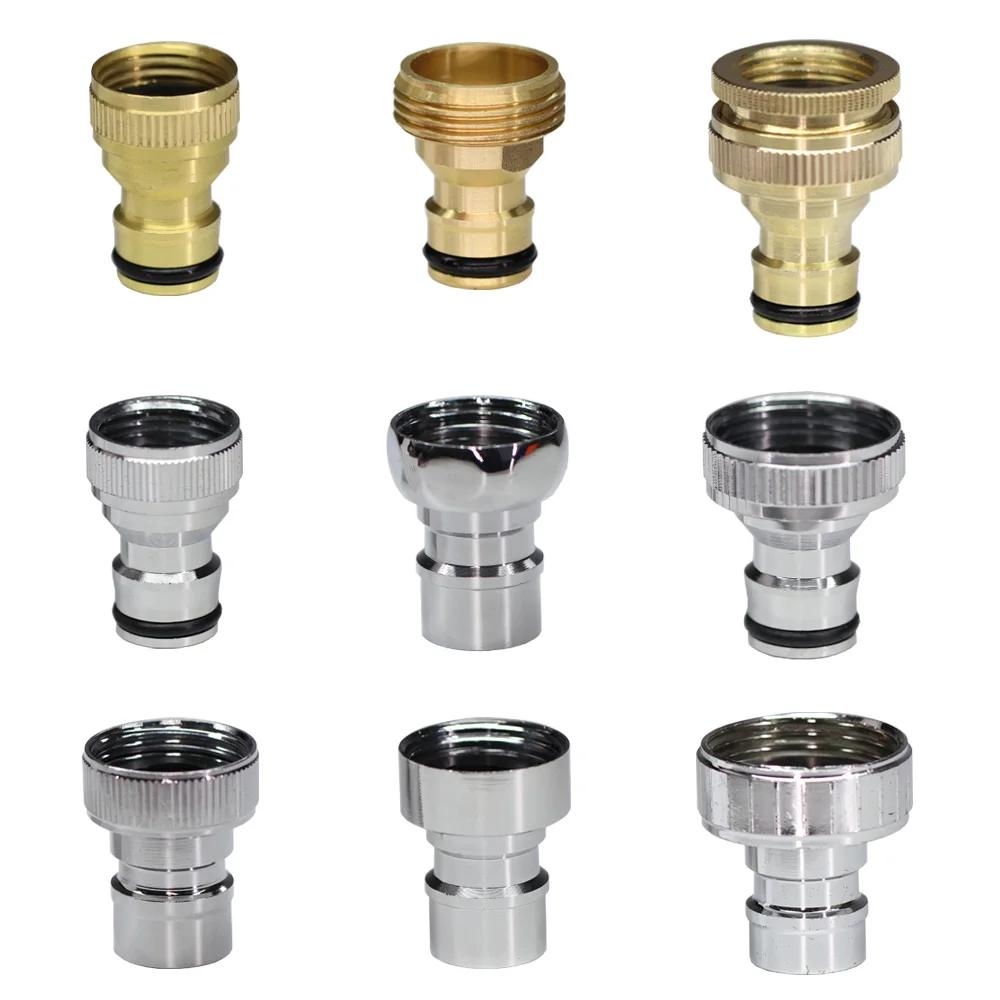 High Quality Brass Quick Connectors 1/2'' 3/4'' Thread Garden Hose Machine Tap Adapter Fitting Drip Irrigation Durable Joint
High Quality Brass Quick Connectors 1/2'' 3/4'' Thread Garden Hose Machine Tap Adapter Fitting Drip Irrigation Durable Joint