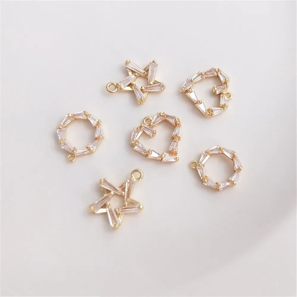 14K позолоченный T квадратный кулон в форме сердца из циркония pentacle, diy браслет, серьги, ожерелье, кулон
14K позолоченный T квадратный кулон в форме сердца из циркония pentacle, diy браслет, серьги, ожерелье, кулон