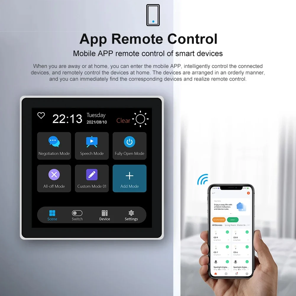 FOR Tuya Wifi Touch Center Control Panel AZigBee Gateway 4.0 Inch Smart Display Wireless AZigBee Hub Smart Scene
FOR Tuya Wifi Touch Center Control Panel AZigBee Gateway 4.0 Inch Smart Display Wireless AZigBee Hub Smart Scene