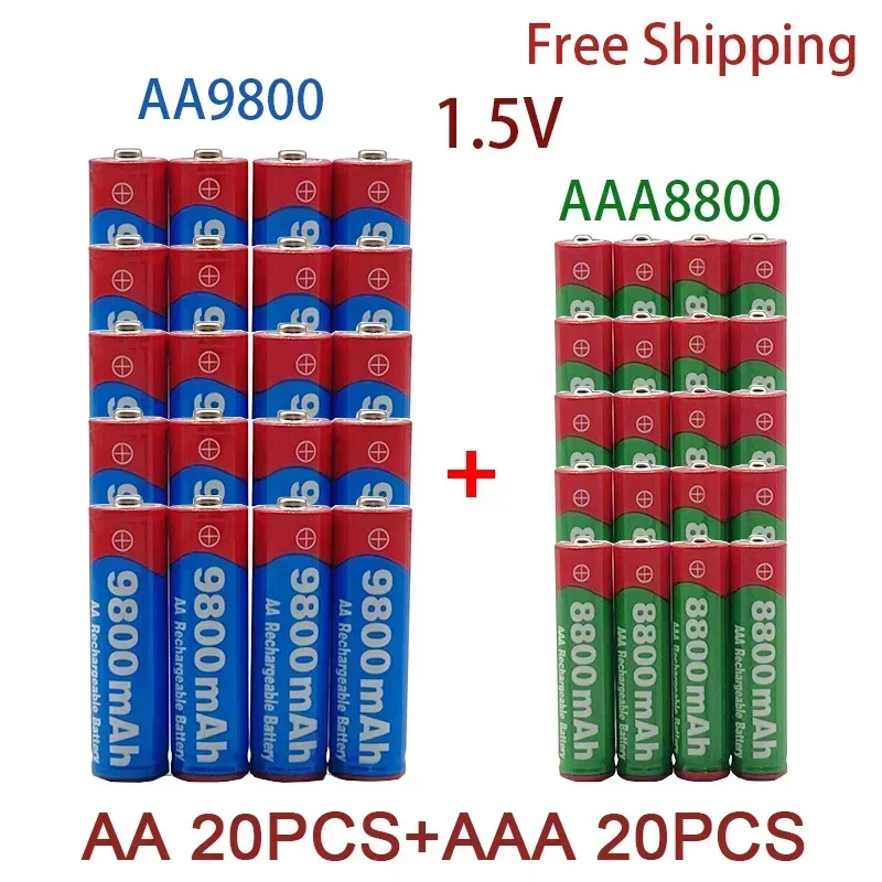 1.5V Rechargeable Battery, AA9800 MAH +AAA8800 MAH, Suitable for Remote Control, Toys, Clocks, Radios and Other +Free Shipping
1.5V Rechargeable Battery, AA9800 MAH +AAA8800 MAH, Suitable for Remote Control, Toys, Clocks, Radios and Other +Free Shipping