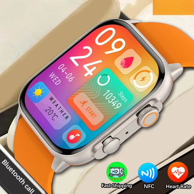 2024 New Smart Watch 9 Mens Women AMOLED HD Screen Heart Rate Blood Pressure NFC Bluetooth Call GPS Smartwatch for Sport
2024 New Smart Watch 9 Mens Women AMOLED HD Screen Heart Rate Blood Pressure NFC Bluetooth Call GPS Smartwatch for Sport