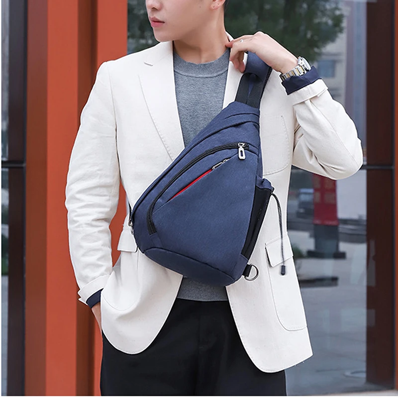 

Sports Men Chest Bag One Shoulder Backpack Crossbody Sling Bag Cycling Travel Chest Pack School Side Wait Cross Body Bag for Men