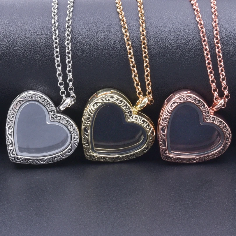 10Pcs/Lot Mix Colors Vintage Carved Heart Glass Locket Pendant Necklaces For Women Girl Clavicle Chain Sweet Love Gift Jewelry
10Pcs/Lot Mix Colors Vintage Carved Heart Glass Locket Pendant Necklaces For Women Girl Clavicle Chain Sweet Love Gift Jewelry