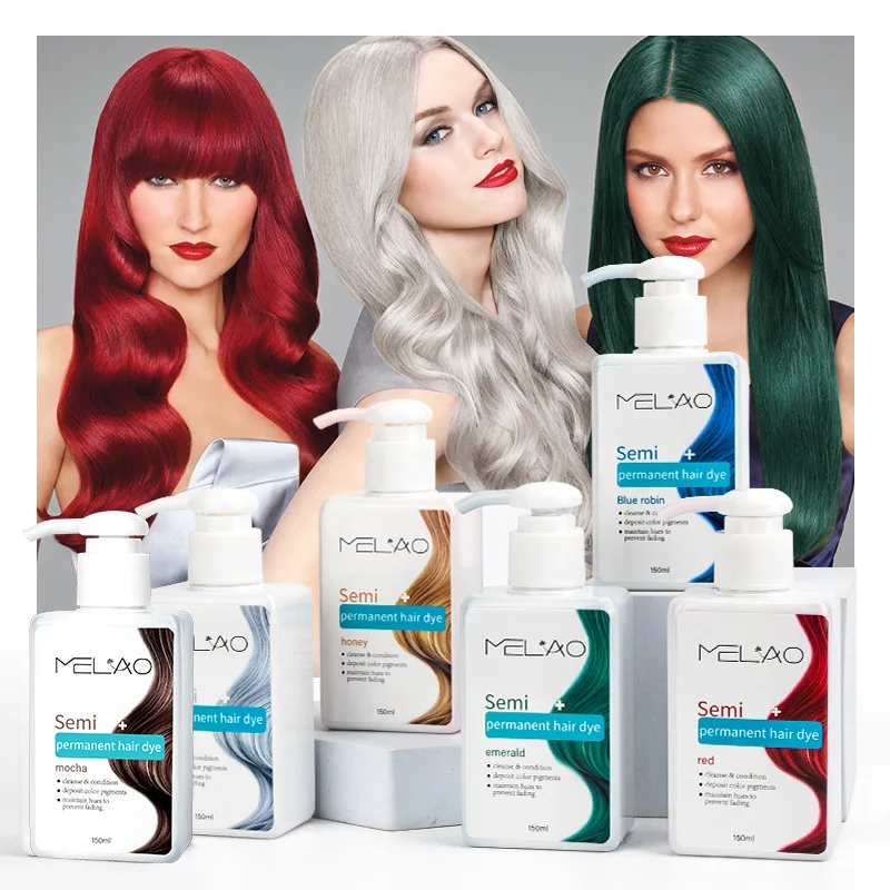 MELAO 150ml 6-color Herbal Hair Dye Gentle And Safe Hair Dye No Damage To Scalp Semi-permanent Hair Dye Suitable For All Hair
MELAO 150ml 6-color Herbal Hair Dye Gentle And Safe Hair Dye No Damage To Scalp Semi-permanent Hair Dye Suitable For All Hair