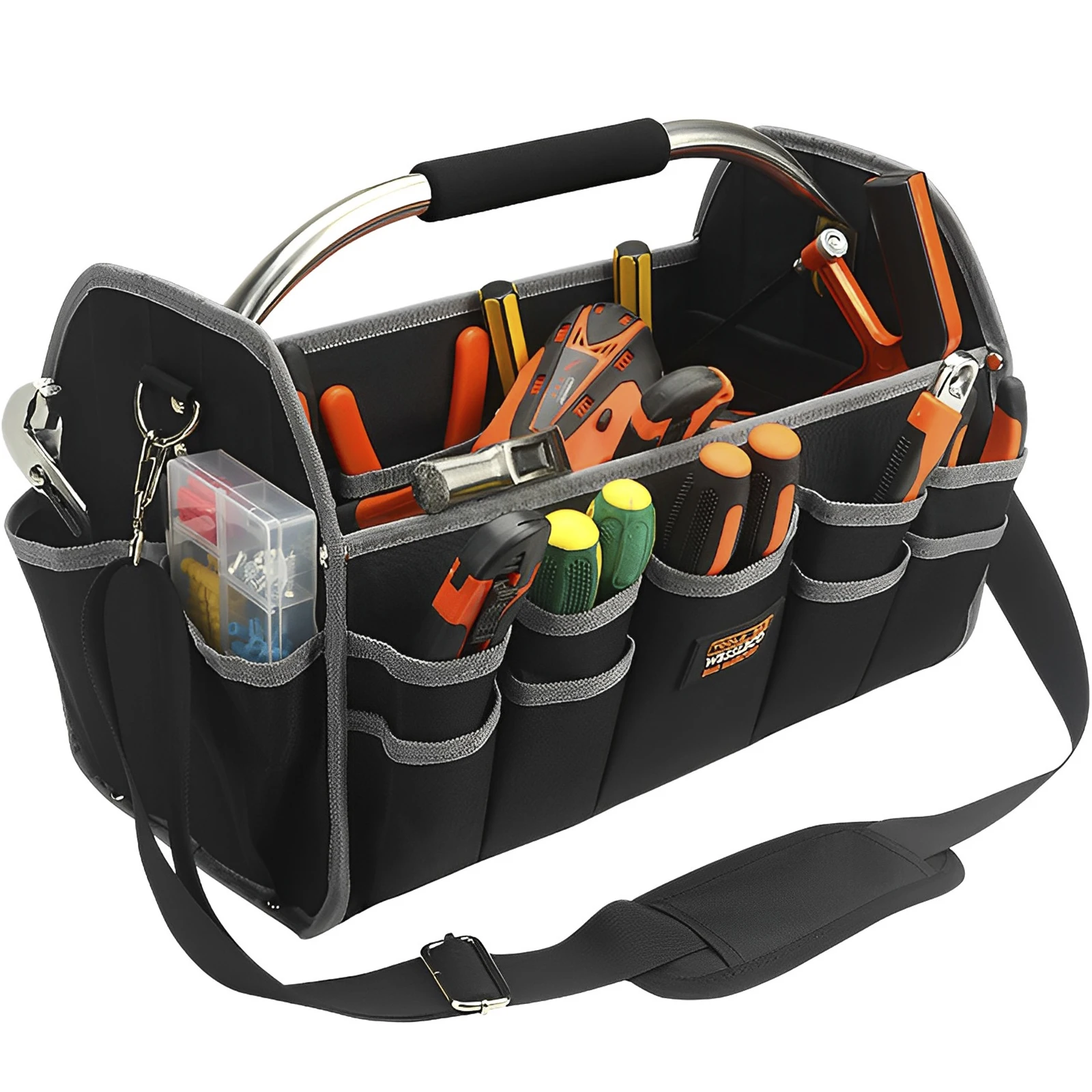 Tool Bag Open Top Tool Tote Bag Foldable Electrical Tool Bag Water-Resistant Tool Carrier Tool Storage Holder Organizer
Tool Bag Open Top Tool Tote Bag Foldable Electrical Tool Bag Water-Resistant Tool Carrier Tool Storage Holder Organizer
