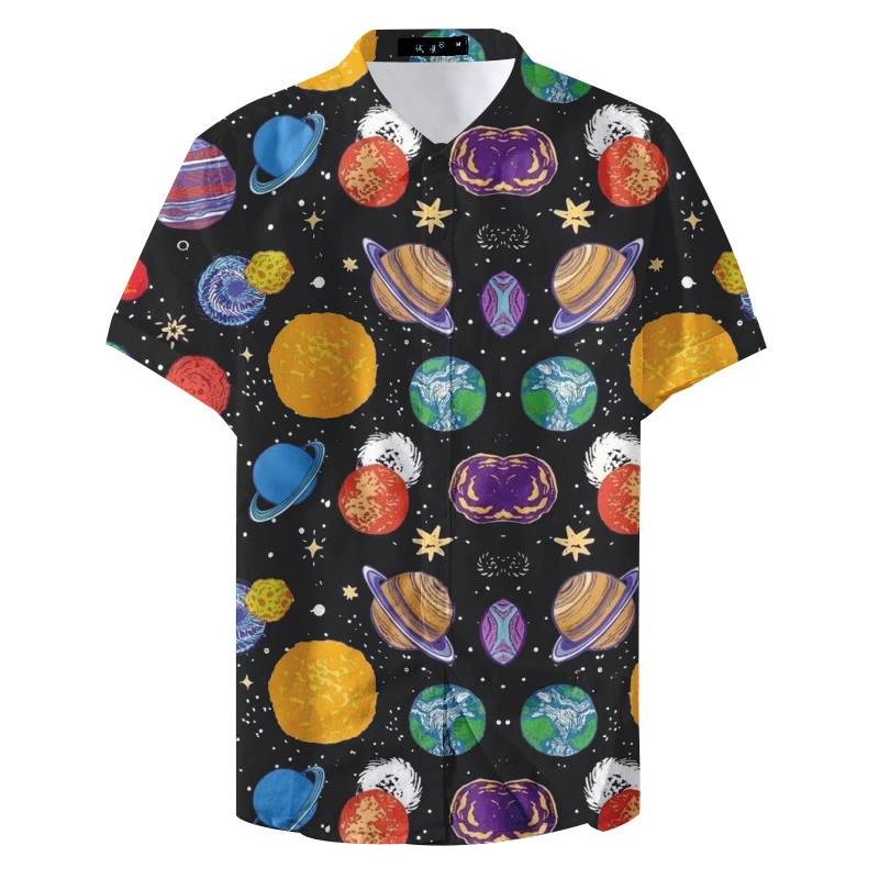 Universe Shirts For Men 3D Planet Starry Sky Printed Men's Shirt Casual Short Sleeve Oversized Top Tee Shirt Men Clothing Camisa
Universe Shirts For Men 3D Planet Starry Sky Printed Men's Shirt Casual Short Sleeve Oversized Top Tee Shirt Men Clothing Camisa