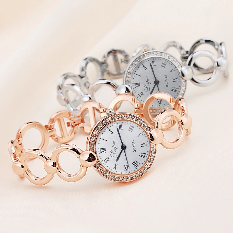 

E15E Lvpai Fashion Diamond Watches Women for rhinestone Quartz Bracelet Bangle Wristw