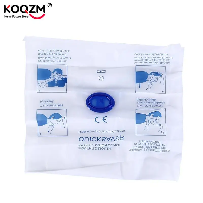 

1pc Disposable CPR Medial Emergency Mouth Breath Mask Face Shield Resuscitation Device First Aid Tool Quick Saver First Aid Mask