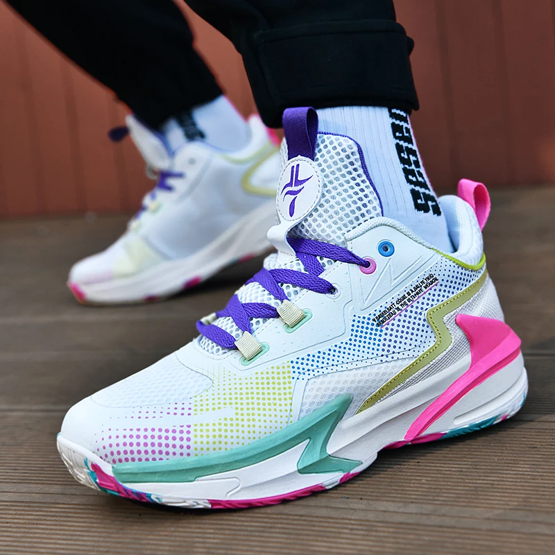 Men's Basketball Shoes Women Kids Basket Sneakers Non-slip Sports Shoes Mesh Breathable Basketball Training Shoes Male Footwear
Men's Basketball Shoes Women Kids Basket Sneakers Non-slip Sports Shoes Mesh Breathable Basketball Training Shoes Male Footwear