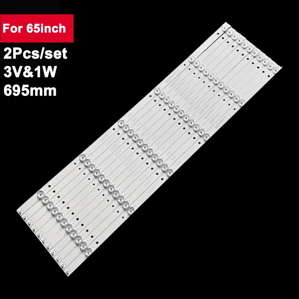 New 12 pcs/set 695 mm tv backlight strip led for 65inch 6 led TV repair J65U916 65UG2500 CRH-K65K60030301206741-REV1.2W
New 12 pcs/set 695 mm tv backlight strip led for 65inch 6 led TV repair J65U916 65UG2500 CRH-K65K60030301206741-REV1.2W
