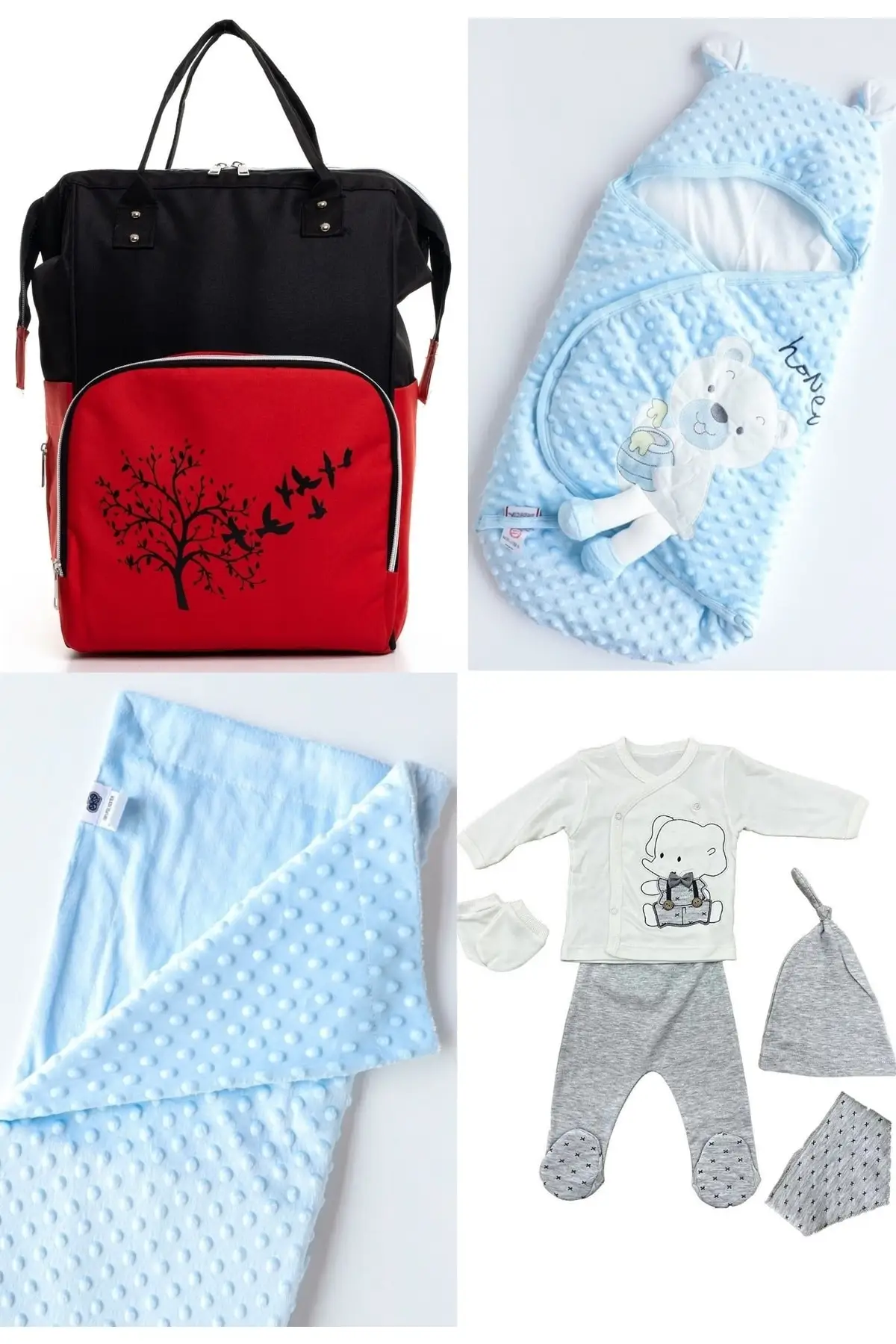 4 Piece Large Birth Set (Baby Care Backpack, 100% Cotton Swaddle, Chickpea Blanket, Hospital Exit) Cotton
4 Piece Large Birth Set (Baby Care Backpack, 100% Cotton Swaddle, Chickpea Blanket, Hospital Exit) Cotton