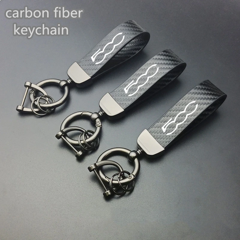 Carbon fiber Car Key Pendant Split Rings Keychain Auto Vehicle KeyChain For FIAT 500 500E 500L 500C 500S 500X car accessories
Carbon fiber Car Key Pendant Split Rings Keychain Auto Vehicle KeyChain For FIAT 500 500E 500L 500C 500S 500X car accessories