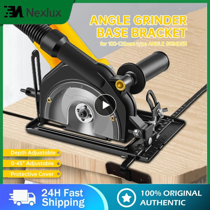 Hand Angle Grinder Converter To Cutter 40mm Depth Adjustable Grinder Bracket To Cutting Woodworking Table Tool With Guide Ruler
Hand Angle Grinder Converter To Cutter 40mm Depth Adjustable Grinder Bracket To Cutting Woodworking Table Tool With Guide Ruler