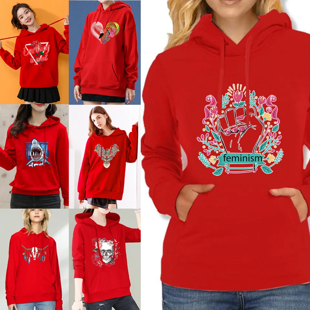 Casual Print Sweatshirt Woman Autumn Hoody Fashion Pocket Clothes Fashion Swetshirt Women's Harajuku Loose All-match Pullover
Casual Print Sweatshirt Woman Autumn Hoody Fashion Pocket Clothes Fashion Swetshirt Women's Harajuku Loose All-match Pullover