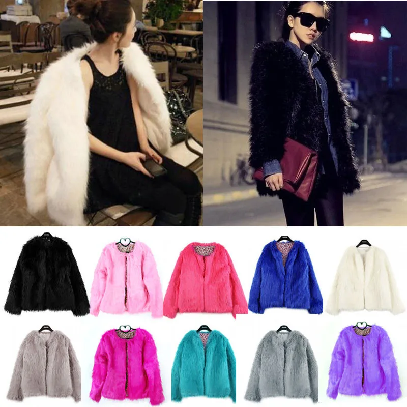 

APIPEE 4XL цветное теплое Женское пальто из искусственного меха, свободное черное белое розовое плюшевое пальто, женская куртка, меховая осенне-зимняя пушистая верхняя одежда