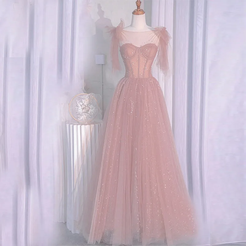 Sparkling Pink Star Princess Birthday Party Dress with Bow Strap Sleeveless Tulle Prom Evening Gown for Women Robe Soiree
Sparkling Pink Star Princess Birthday Party Dress with Bow Strap Sleeveless Tulle Prom Evening Gown for Women Robe Soiree