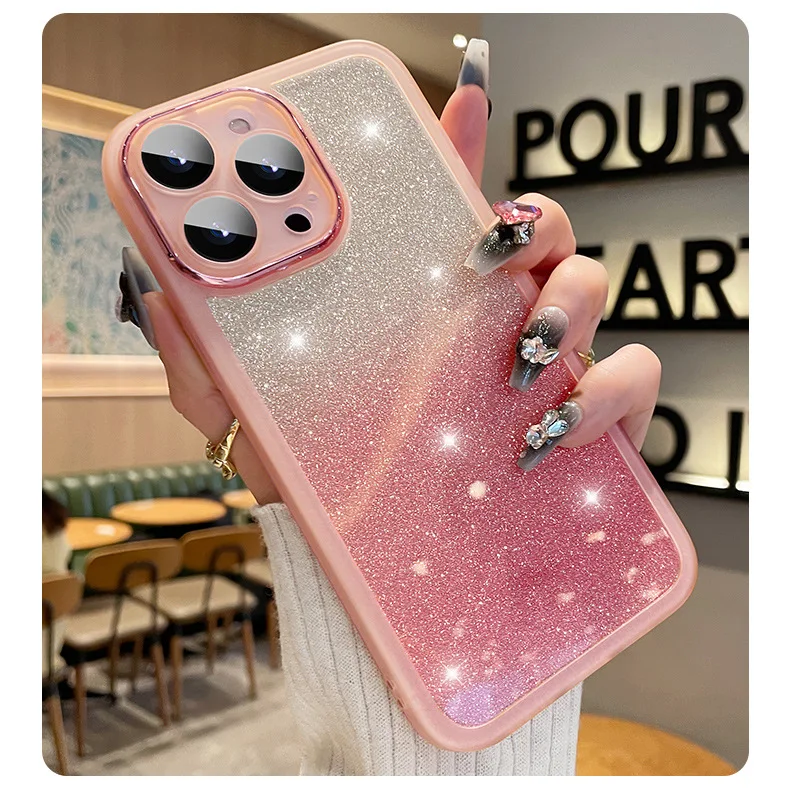 Transparent Gradient Glitter Soft TPU Phone Case, Full Lens Protection Cover, iPhone 15, 14, 13, 12, 11 Pro Max, XR, XS, 78 Plus
Transparent Gradient Glitter Soft TPU Phone Case, Full Lens Protection Cover, iPhone 15, 14, 13, 12, 11 Pro Max, XR, XS, 78 Plus