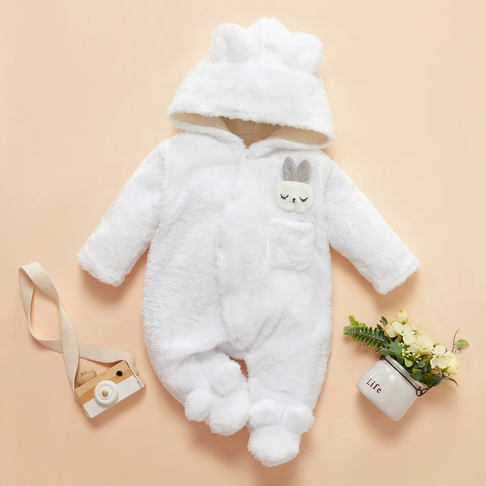 2022 New Arrival Winter Baby Solid Fleece Rabbit Hooded Jumpsuit Baby Unisex Sweet Jumpsuits Baby Boy / Baby Girl Clothes
2022 New Arrival Winter Baby Solid Fleece Rabbit Hooded Jumpsuit Baby Unisex Sweet Jumpsuits Baby Boy / Baby Girl Clothes