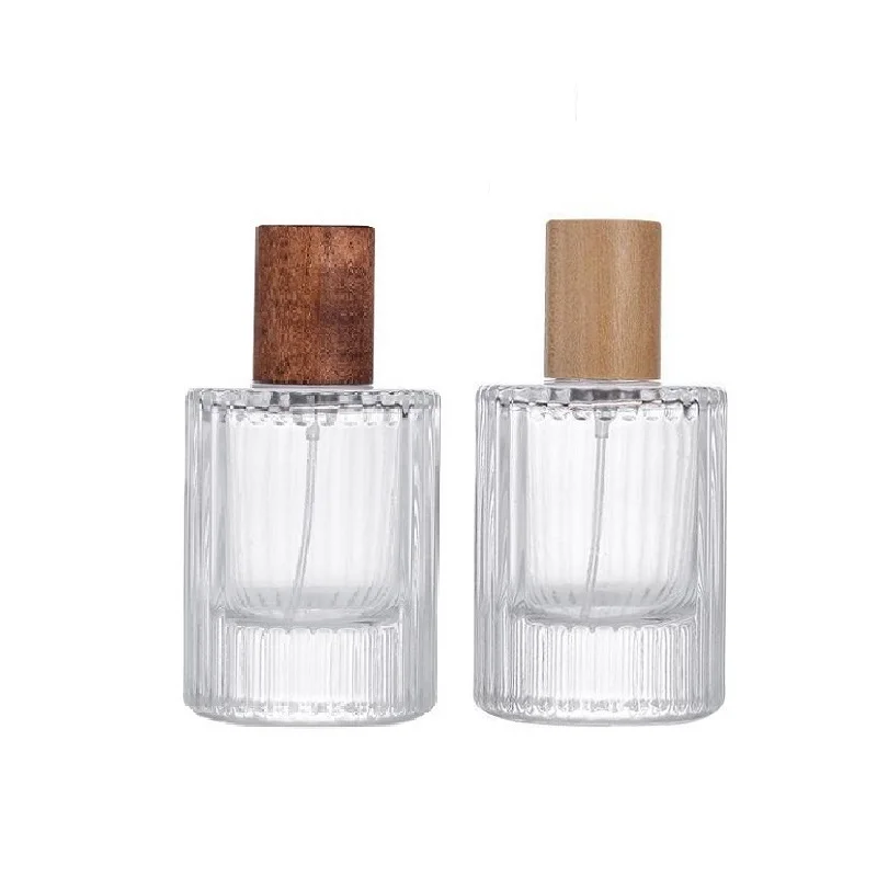 50ml Crimp Silver Pump Wood Lid Clear Round Thick Bottom Glass Perfume Spray Bottle Empty Cosmetic Refillable Atomizer Vial 5pcs
50ml Crimp Silver Pump Wood Lid Clear Round Thick Bottom Glass Perfume Spray Bottle Empty Cosmetic Refillable Atomizer Vial 5pcs
