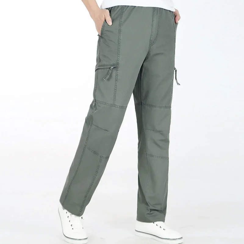 

2024 Men's Clothing Male Summer Loose Army Green Cargo Pants Plus Size XXXL 4XL 5XL 6XL Spring Casual Black Baggy Big Trousers