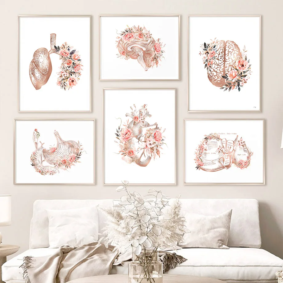 Flower Anatomy Organ Skull Heart Brain Stomach Nordic Posters Wall Art Print Canvas Painting Medicine Pictures Doctor Room Decor
Flower Anatomy Organ Skull Heart Brain Stomach Nordic Posters Wall Art Print Canvas Painting Medicine Pictures Doctor Room Decor