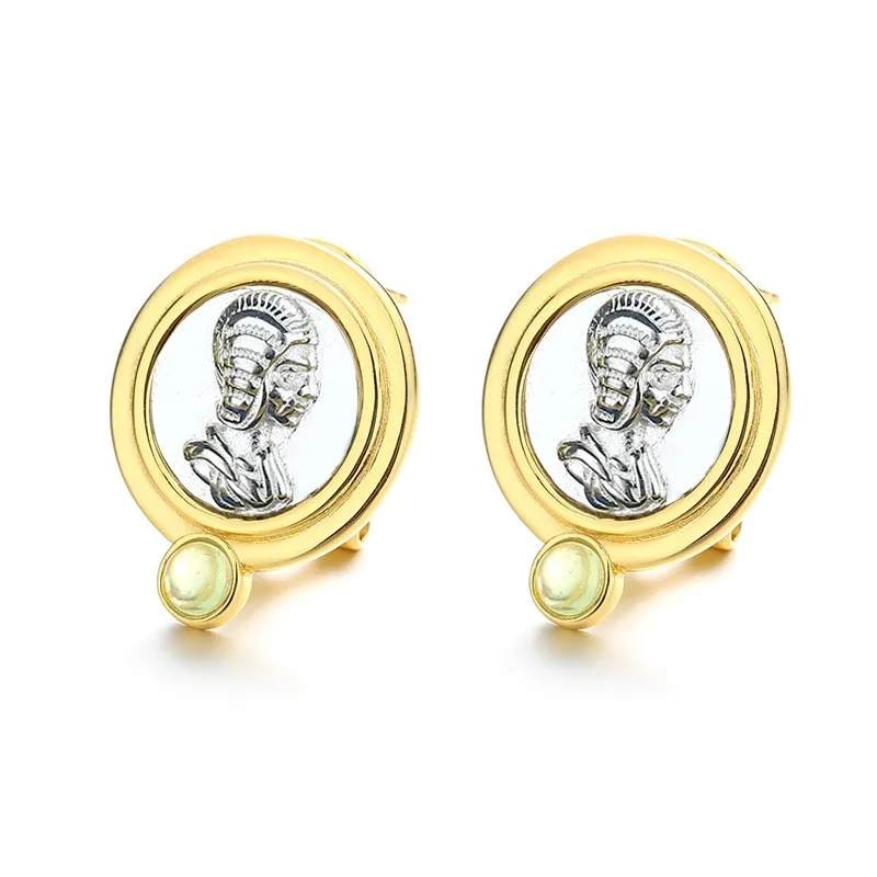 E7 ZFSILVER 925 Silver Fashion High Quality Luxury Gold Retro Ancient Roman Portrait Coins Earrings Jewelry Women Match-all Girl
E7 ZFSILVER 925 Silver Fashion High Quality Luxury Gold Retro Ancient Roman Portrait Coins Earrings Jewelry Women Match-all Girl
