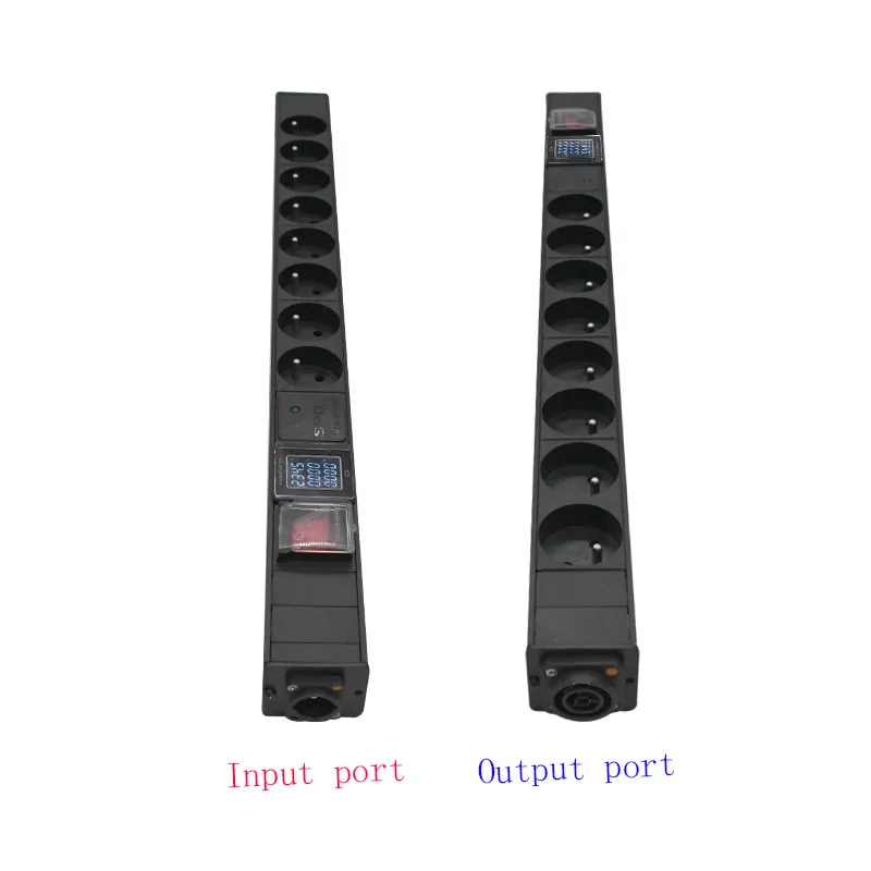 PDU power strip aviation plug 2-8AC French socket with ammeter SAC3MPX SAC3FPX input output With switch control
PDU power strip aviation plug 2-8AC French socket with ammeter SAC3MPX SAC3FPX input output With switch control