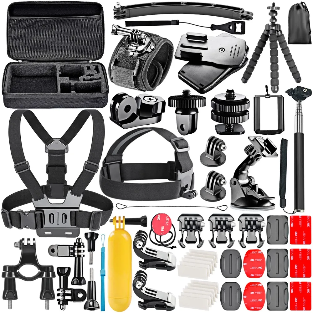 

Sports Action Camera Accessories Kit for GoPro Hero 10 9 8 7 6 5 4 Session SJ4000 5000 6000 7000 for Sony Xiaomi Yi Osmo 360 4K